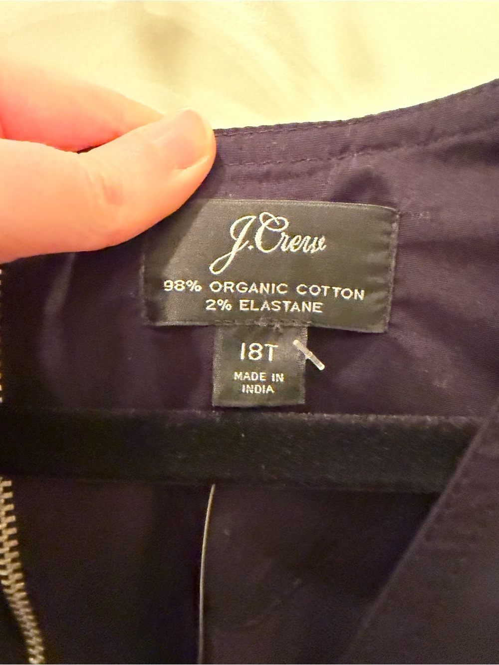 NWT J. Crew Ruffle stretch cotton poplin jumpsuit Black Size 18 Tall - Picture 7 of 9